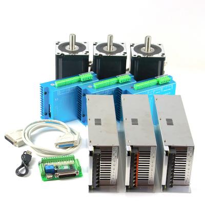 China High Torque NEMA 34 Closed Loop Stepper Motor 4 Axis CNC Kit Nema 34 Closed Loop Stepper Motor Kits for sale