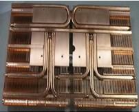 China Thermal Management Copper Pipe Heat Sink Copper Base Plate Industrial Controls for sale