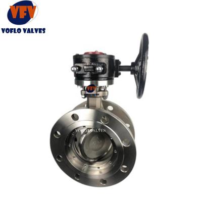 China Quality general hard seal metal to metal seated high pressure triple eccentric butterfly valve for sale