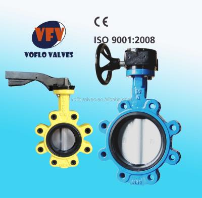 China Dn200 general PN10 16 hook type ci body with C954 disc butterfly valve for sale