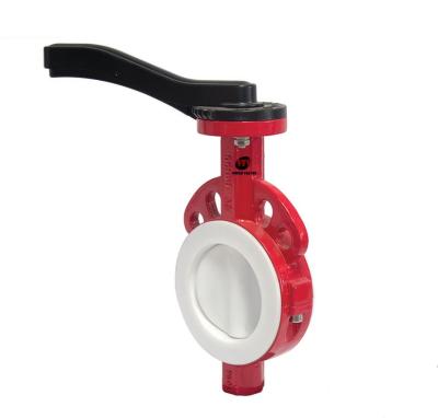 China Water Treatments Strong Acid Resistance dn150 Wafers End Type Butterfly Valve for sale