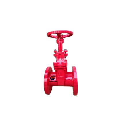 China ANSI125# / ANSI150# General Cast Iron Body Malleable Iron Wedge EPDM Seat Double Flanged Rising Stem Gate Valve for sale