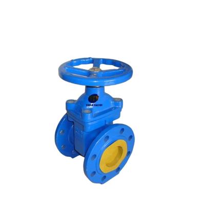 China DI + EPDM Ductile Wedge Body General DIN 3202 Iron Low Torque Low Torque Non-rising Stem Inside Screw Gate Valve for sale