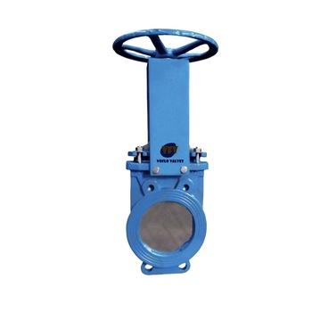 China PN10 DN600 General Ductile Iron Wafer Type Hand Wheel Knife Gate Valve for sale