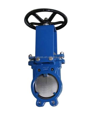 China General Worm Operator Stainless Steel Wafer Knife Gate Valve for sale