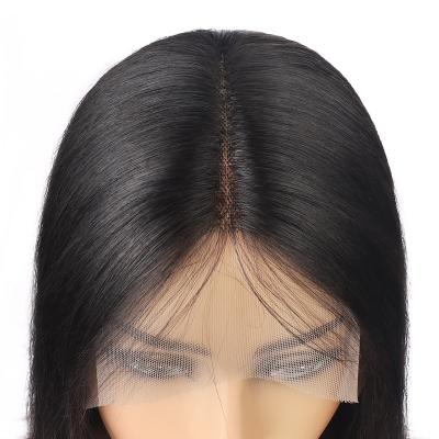 China Straight Virgin Human Hair Wigs Straight Cuticle Aligned T Lace Wigs Human Hair Wigs 10-32Inch for sale