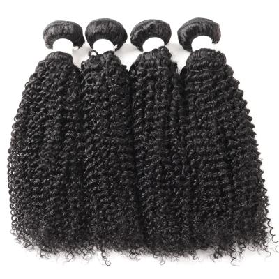 China 8A Curly Kinky Curly Kinky Curly Hair Remy Hair Bundles Kinky Curly 100 Human Hair Extensions Natural Blacken for sale