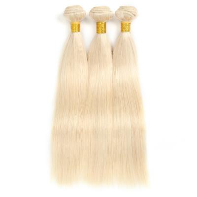 China Straight Human Hair 613 Blonde Straight Weave Hair Bundles Remy Hair 10-30 Inch for sale