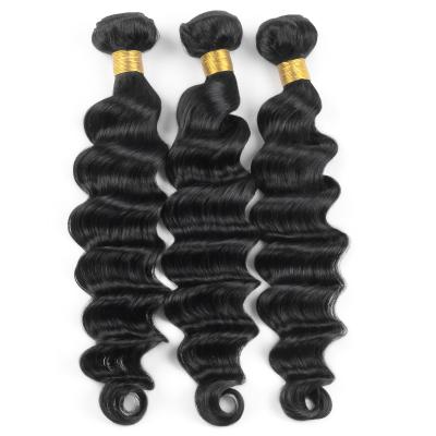 China Remy Hair Bundles Loose Deep 100 No Deep Wave 7A Hair Extensions Black Deep Wave Hair Extensions No for sale