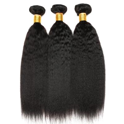 China Yaki 7A Straight Non Remy Hair Bundles Yaki Straight Yaki Straight Black 100 Hair Extensions for sale