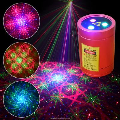 China refillable & Wireless DJ Outdoor Decorative Lighting 32 Patterns Rechargeable Light Red Laser Disco Light For Garden Yard House Party for sale