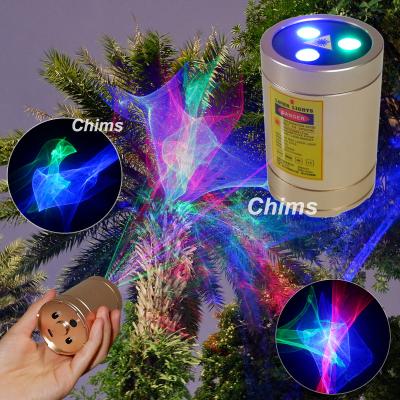 China refillable & Outdoor Wireless RGB Laser Light Party Lights Aurora Projector Lighting for Garden Halloween Tree Pool Camp for sale