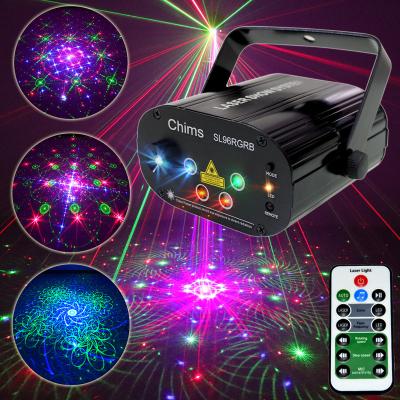 China remote control & Outdoor Sound-Activated Disco Nightclub Decorative DJ Laser Light Decor Lawn Tree Lights LED Strobe 96 Patterns Projector for sale