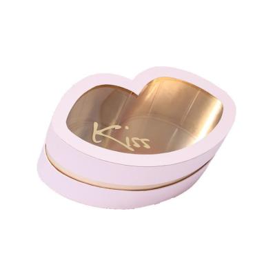 China Recyclable Gold Color Lip Shaped Facial Care Gift Box For Surprise Presents for sale