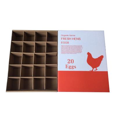 China Handmade Custom Eco - Friendly Corrugated Paper Egg Boxes Packaging For 5 / 10 Egg Box Carton for sale