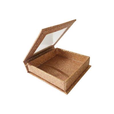 China Recyclable Custom Packaging Eyelash Glitter Eyelash With Plastic Holder for sale