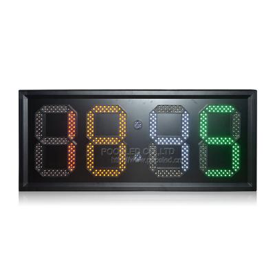 China Small time and temperature price led digital clock display led wall clock large digital time display than bigger size lead time zone clock for sale