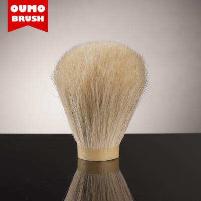 China High Quality White Horse Hair Knot Shaving Brush Soft Knots 24mm Knots Brush Sales-OUMO Shaving Brush Factory Directly for sale