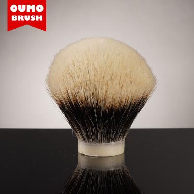 China OUMO- SHD Shaving Brush Manchuria Finest Two Band Badger Hair Knot With Right Gel Tip Finest Shaving Brush Knot for sale