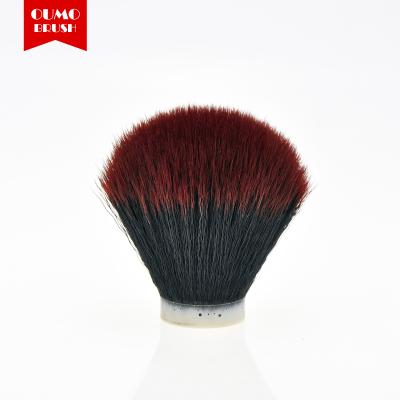 China OUMO Shaving Brush BRUSH - Wholesale High Quality Synthetic Hair Black Root Tip Shaving Brush Red Knot for sale