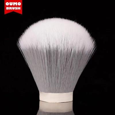 China OUMO Shaving Brush Tuxedo Hair Shaving Brush Smoky Gray Synthetic Knots for sale