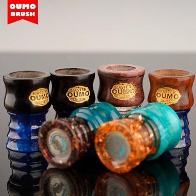 China OUMOBRUSH shaving brush-- handmade resin shaving brush handle for knot with personal logo for sale