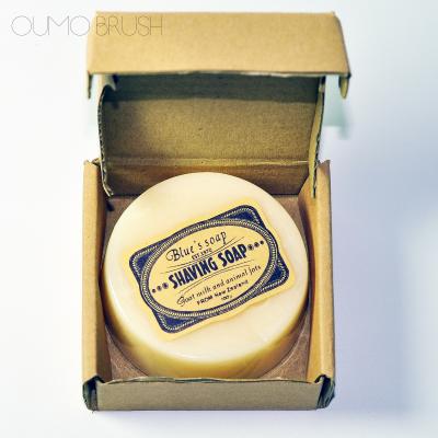 China Shaving Foam Soap OUMO--Wholesale Private Label Goat Milk Handmade Men's Shaving Soap With Box for sale