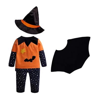 China 100% Baby Romper Design Pumpkin Clothing Long Sleeve Cotton Boutique Design Kids Halloween Costumes for sale