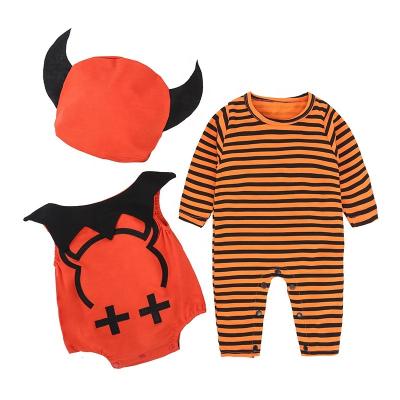 China 100% Cotton Clothes Boys and Girl Rompers Set 2Pcs Jumpsuit Set Baby Balloween Costume Kids for sale