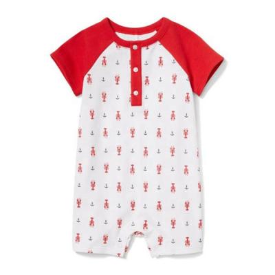 China Infant Funny 100% Cotton Baby Boy Girls Onesie Jumpsuit Romper Overalls Outfit 0-24 Months for sale