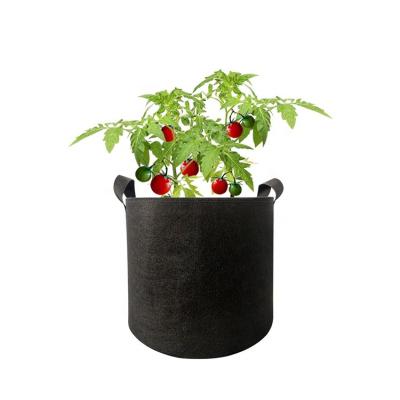 China Factory Wholesale Breathable Artificial Modern Large Potted Fabric Outdoor Greenhouse Vegetables Lettuce Grow Bags for sale