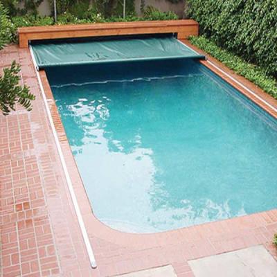 China Waterproof Safety Durable PVC Tarpaulin Color Pool Cover Overlap Over Ground Pool Liner for sale