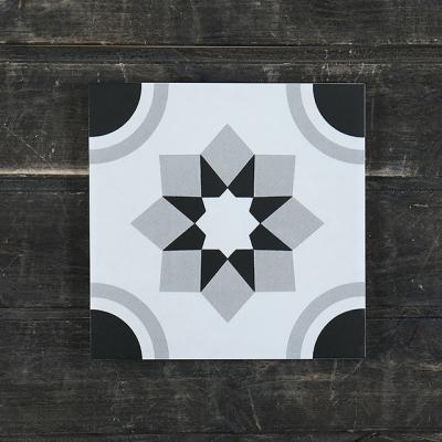 China Modern 20x20 Pattern Printing Matte Finished White Ceramic Wall Living Room Floor Tile Price for sale