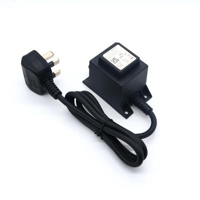 China Imagination Jellyfish lamp water pump motor BS 12Vac 1670mA linear transformer adapterIP66 power supply waterproof gate use for sale