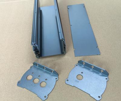 China Sand Acid Oxidation Aluminium Enclosures Aluminum Heat Sink 48*148*130 mm for sale