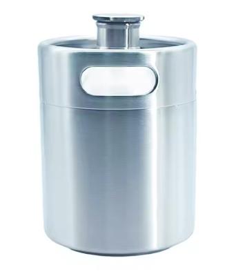 China Custom Logo Electro Corrosion Printing Stainless Steel Beer Keg 2l 3.6l 4l SUS304 Portable for sale