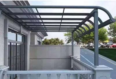 China Buiten aluminium frame polycarbonaat luifel balkon luifel terras waterdicht terras aluminium legering OEM ODM paviljoen Te koop