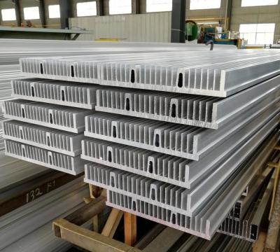 China Customized Big Size Flat 6063 T5 Aluminium Heat Sink Profiles With Clear Anodized for sale