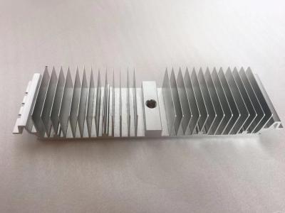 China Pre-drilled passive aluminum heatsink, extrusion machining drilling holes heatsink for sale