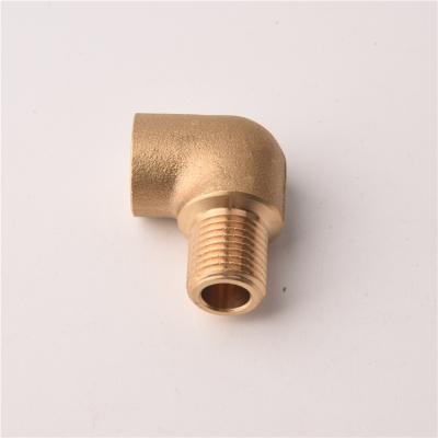 China China Wholesale Brass Thread Circle Elbow High Quality Forging Brass Equal Pipe Fitting for sale