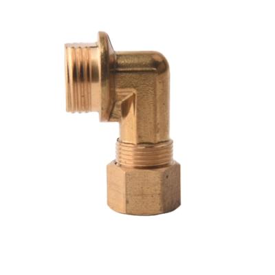 China Brass Nipple Fitting Copper Color 1/2 Size Pn25 Size Pn25 Yellow Brass Nipple Pipe To Plumb Pipe for sale