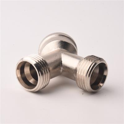 China Brass Faucet Adapter Brass Y Water Garden Connector for sale