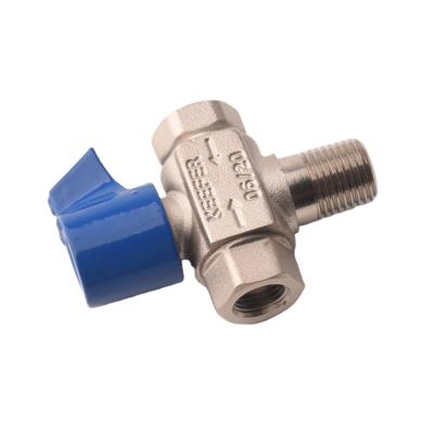 China General Male Valve Blue Handle Brass Threaded Ball Valve For Water Pipeline for sale