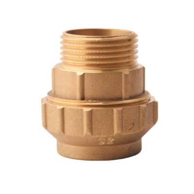 China Wholesale 25mm Pex Brass Reducer Female Male Thread 32mm Pipe Brass Compression Fittings For Water System for sale