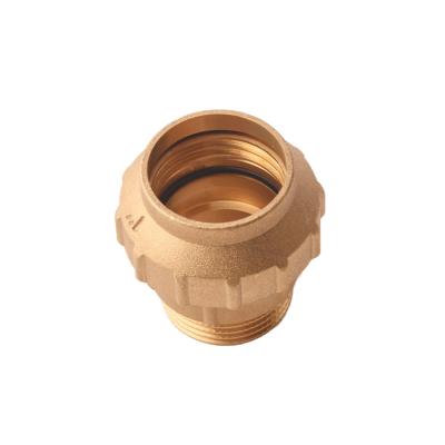 China 1/2 Inch Thread Brass Male Female Compression Fittings Brass Compression Socket Fittings For Pe Pipe for sale