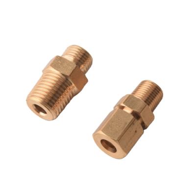 China Pn25 Normal Brass Compression Fittings Good Price Pex Pipe Fittings Brass Forged Coupling Joint Good for sale