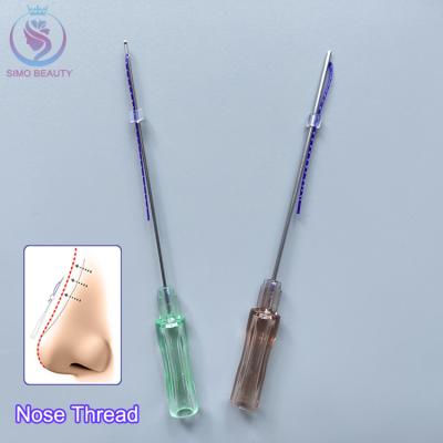 China Face Lift Pdo Threads 21g 100mm L type pdo thread lift cannula blunt nose for sale