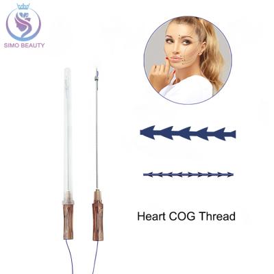 China Face Lifting Pdo Threads Tooth Lifting Suture Type Cannula Barb for sale