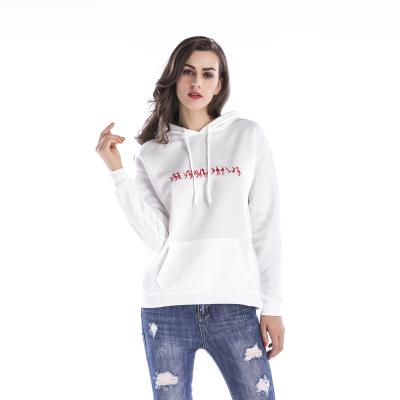 China Long Sleeve Oversized Thick Warm Anti-Shrink Embroidered Pullover Sweatshirt Women's Hoodies Sweatshirt for sale