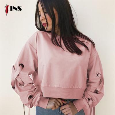 China Spring Anti Shrink Women Long Sleeve Sweater Keep Warm Wide Round Neck Woman Sweater With Tie for sale